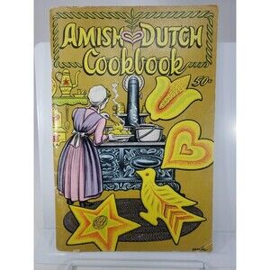 Amish Dutch Cookbook Ruth Redcay c1960s MCM Recipes from PA Restaurants Hotels